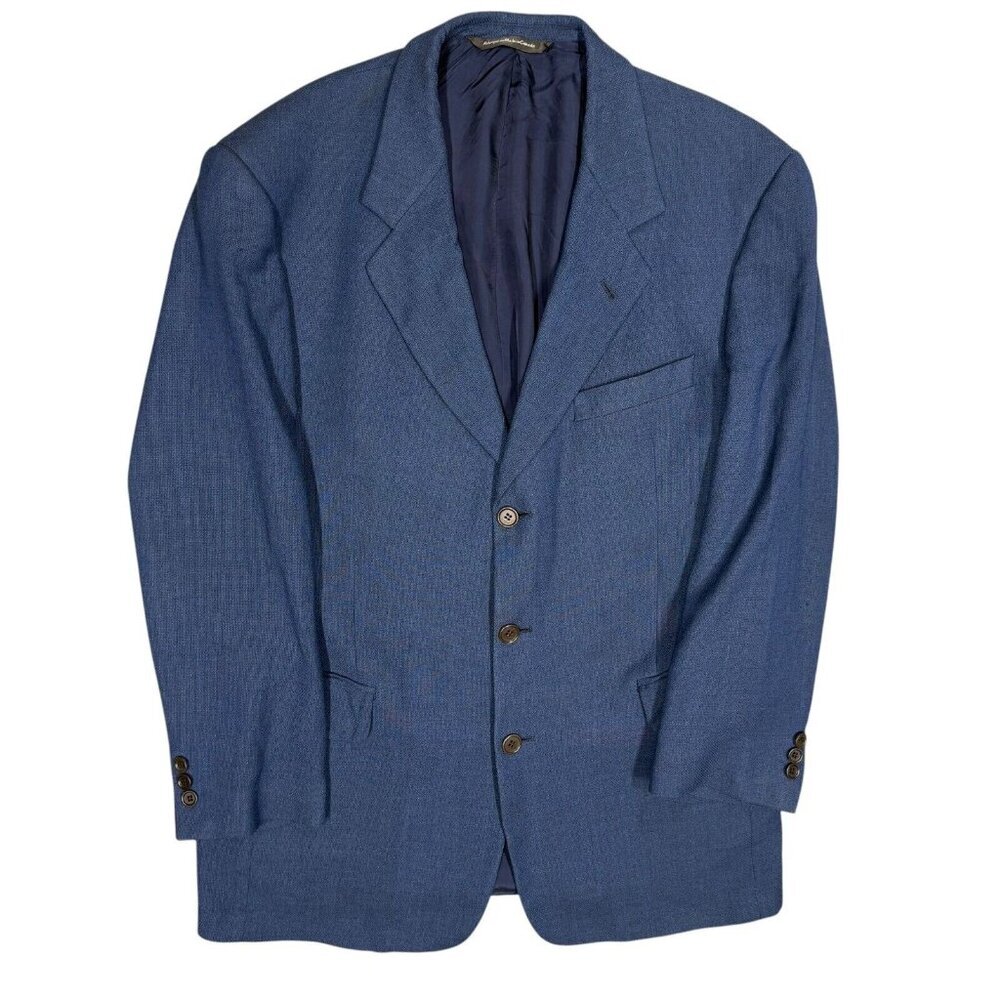 Ermenegildo Zegna Textured Fabric Sport Coat Blazer Italy 42R
